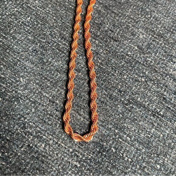 Rose Gold Flapper Chain Necklace - Picture 3 of 8